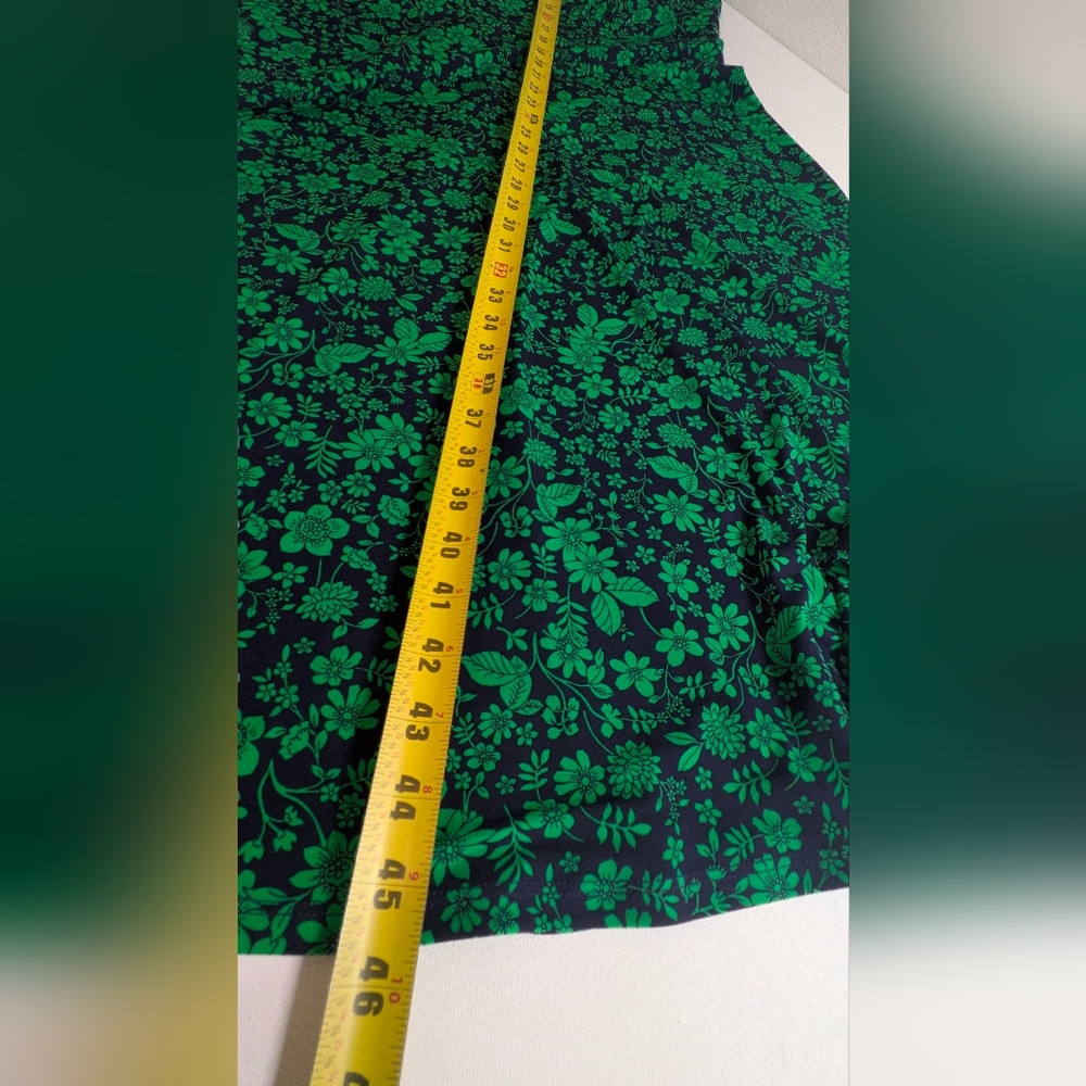 London Times Women's Floral Printed Sleeveless Midi Dress Green Blue Sz 14 EUC - Picture 12 of 15